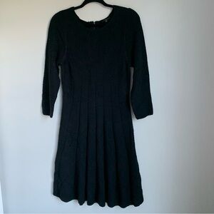 The Limited Wool Blend Black Sweater Dress